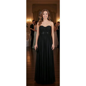 Vintage Y2K JS Boutique Maxi Gown Dress Sz 2 Flower Bead Fairy Whimsigoth Hoco